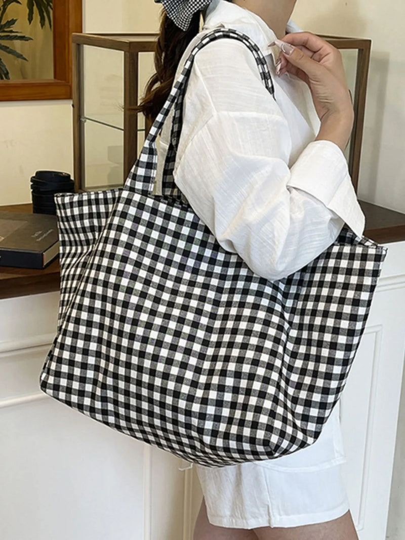 Classic Plaid Tote Bag-zoom-