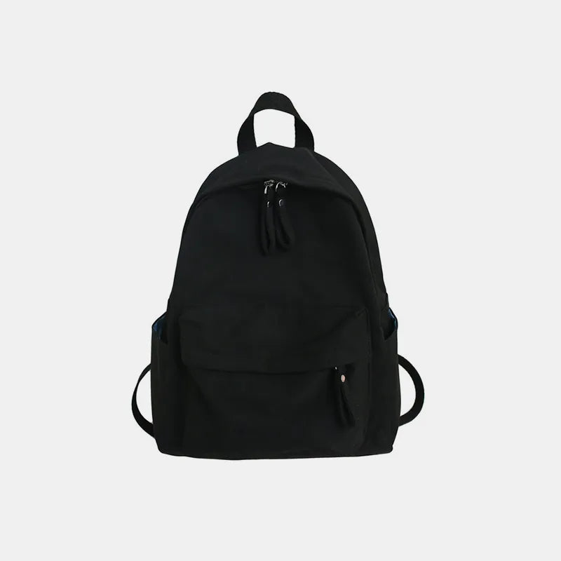 Zip Cotton Backpack Bag-zoom-