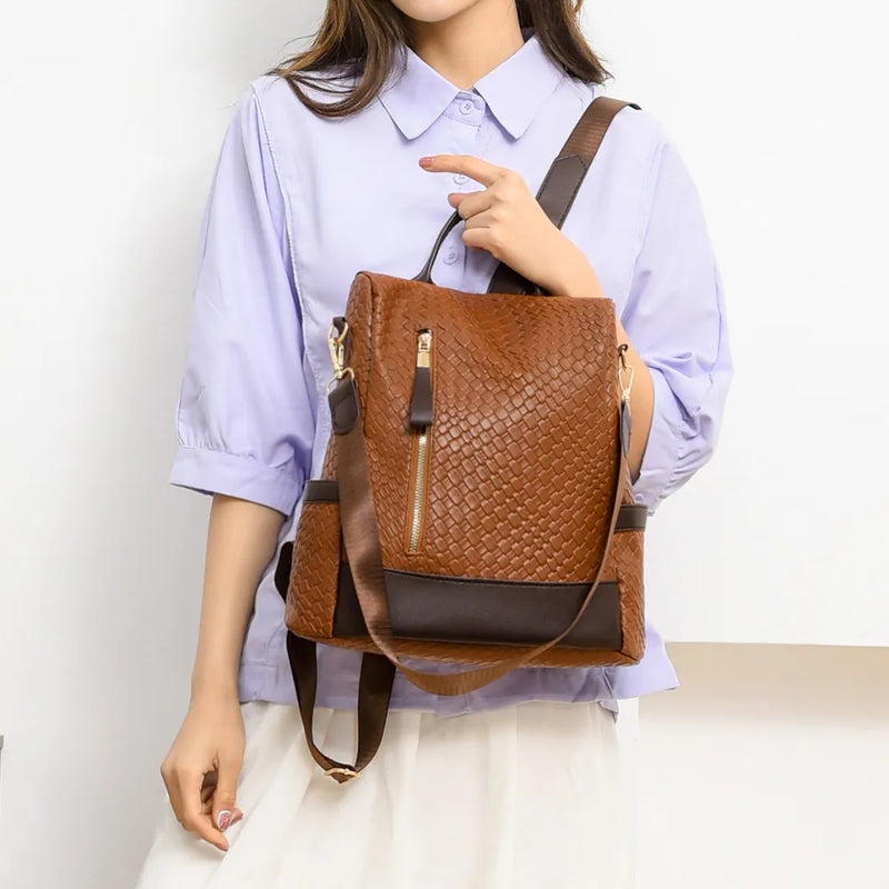 PU Leather Backpack Bag-zoom-