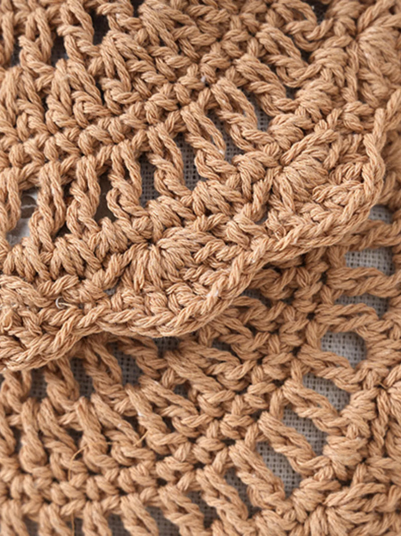 Boho Crochet Crossbody Bag-zoom-