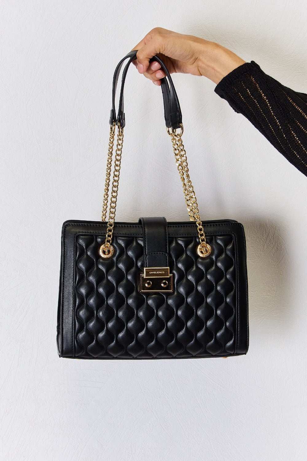 David Jones Quilted PU Leather Handbag - Primrose Signature Boutique