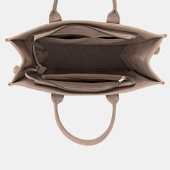 David Jones Textured PU Leather Handbag - Primrose Signature Boutique