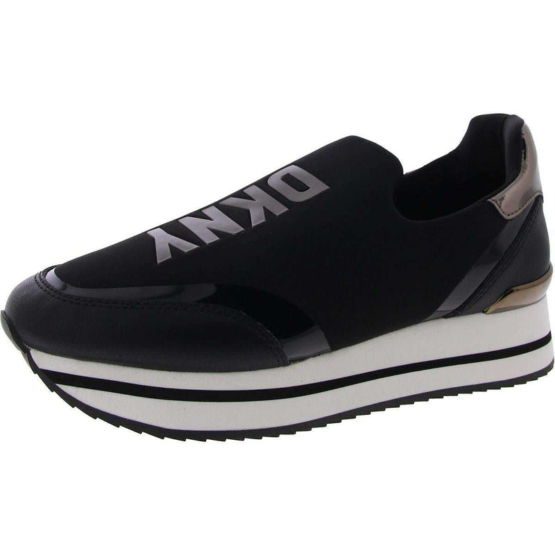DKNY Dalla-Wedge Sneaker Women's Leather Slip On Casual And Fashion Sneakers-zoom-
