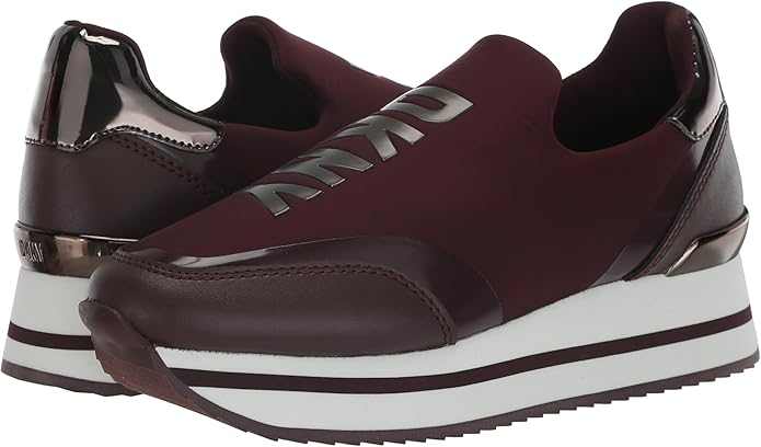 DKNY Dalla - Wedge Sneaker Women's Leather Slip On Casual And Fashion Sneakers - Primrose Signature Boutique