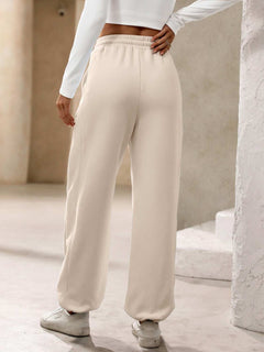 Drawstring Joggers with Pockets - Primrose Signature Boutique