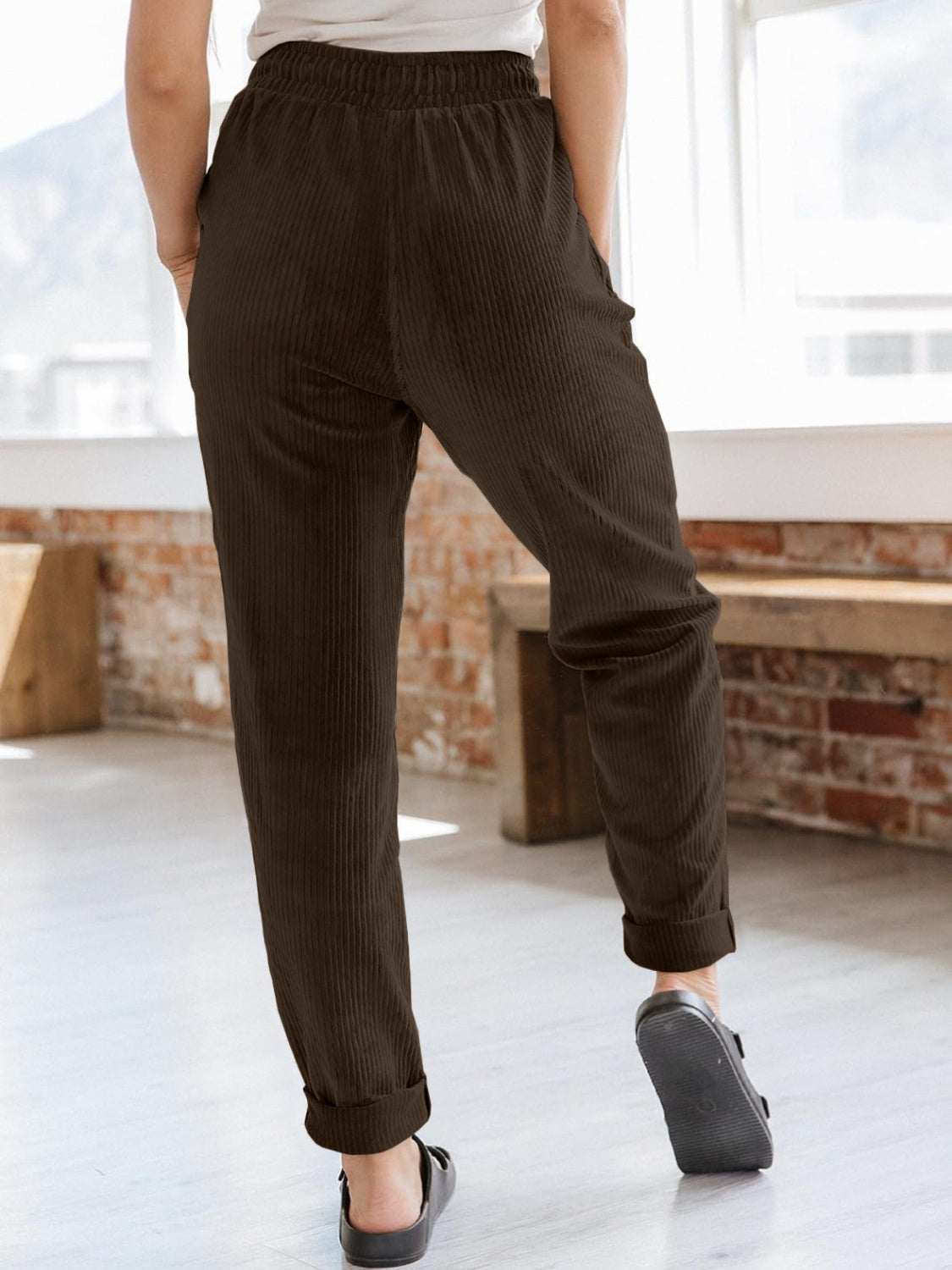Drawstring Pants with Pockets - Primrose Signature Boutique