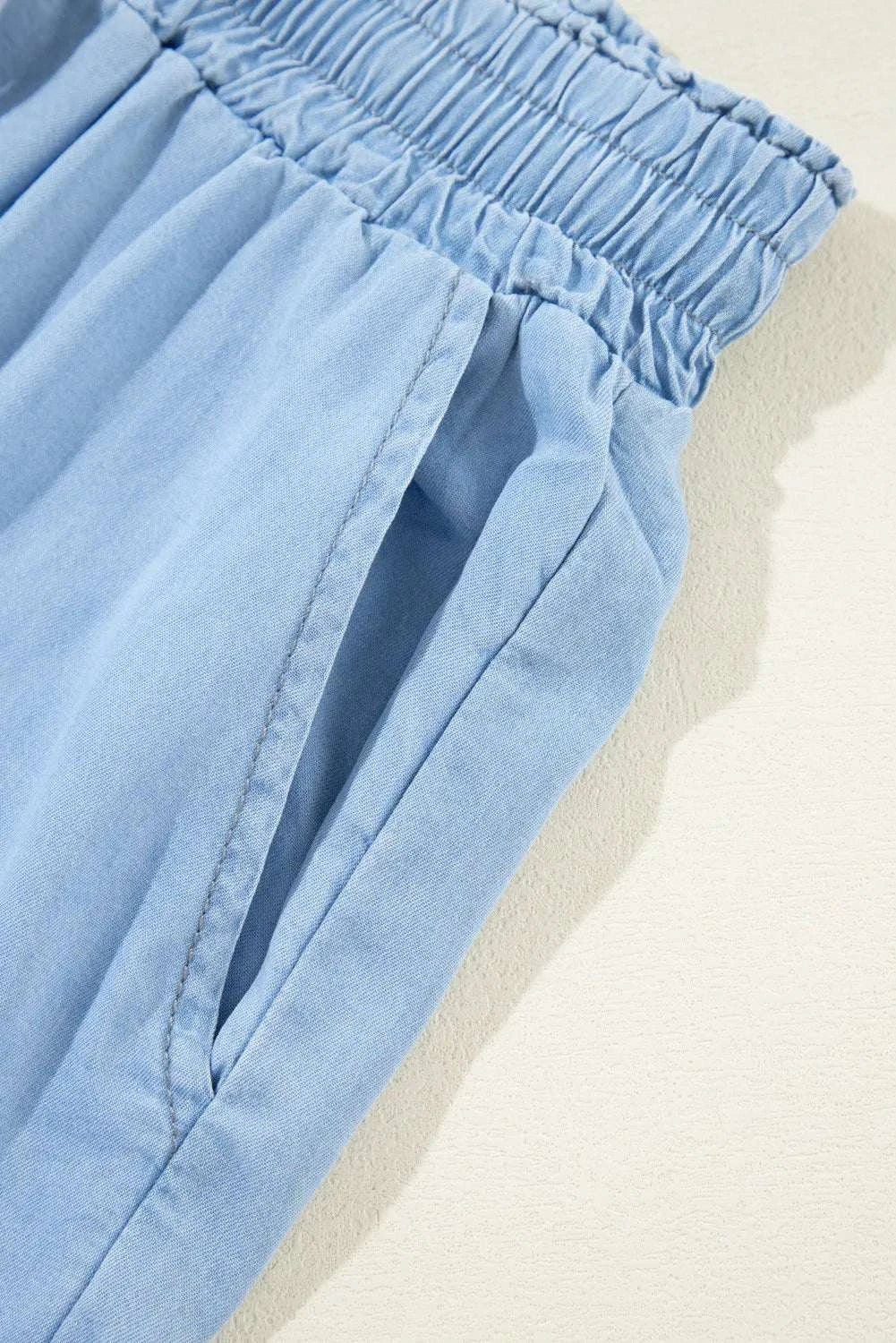 Drawstring Wide Leg Jeans - Primrose Signature Boutique