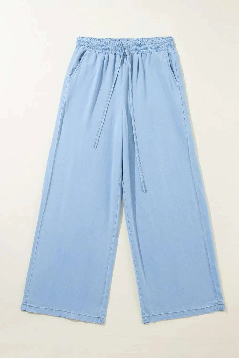 Drawstring Wide Leg Jeans - Primrose Signature Boutique