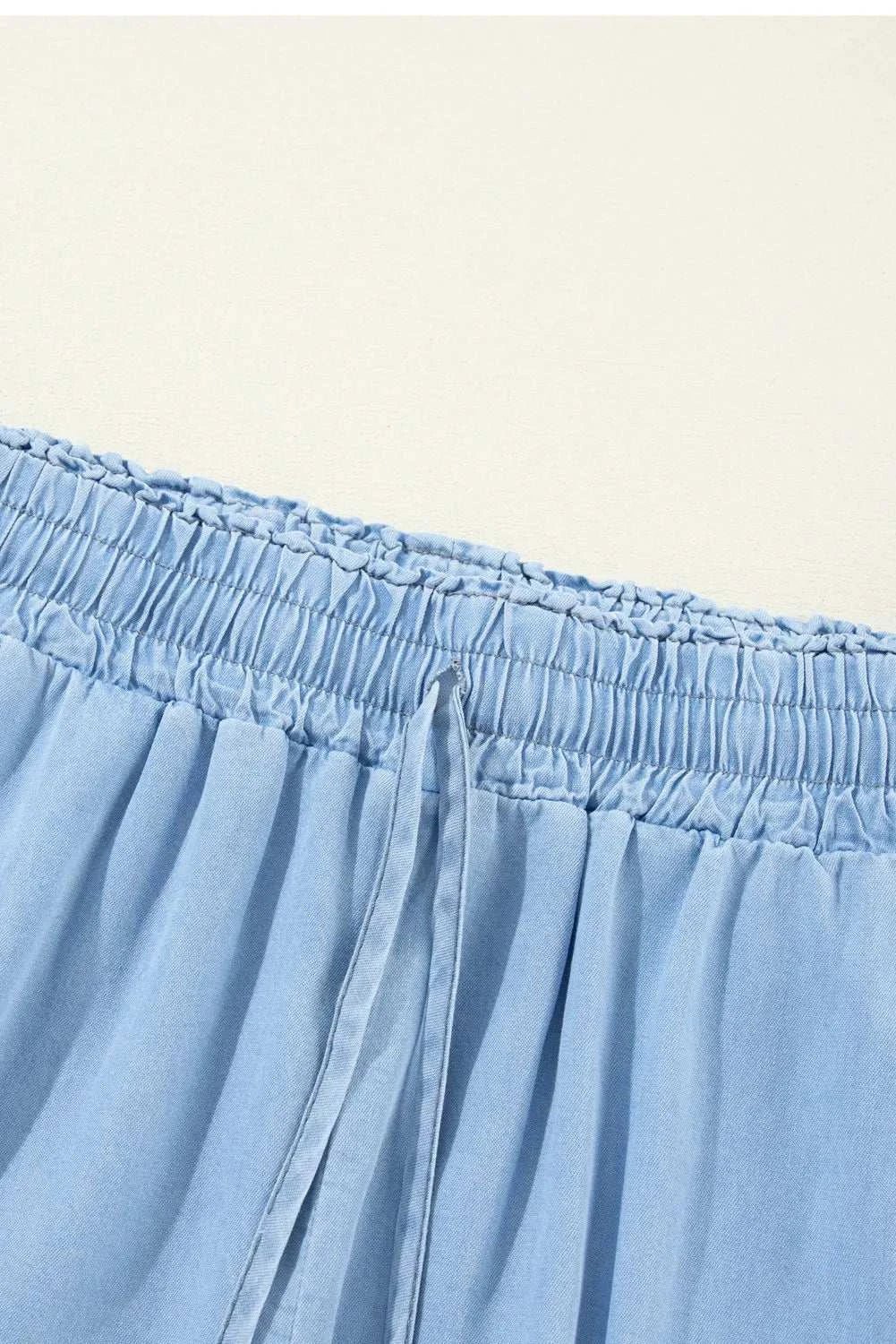 Drawstring Wide Leg Jeans - Primrose Signature Boutique