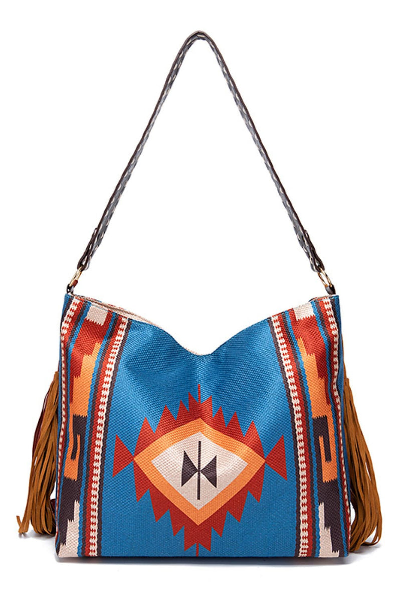 Geometric Canvas Tote Bag-zoom-