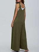 Switch V-Neck Tie Shoulder Jumpsuit 2 image