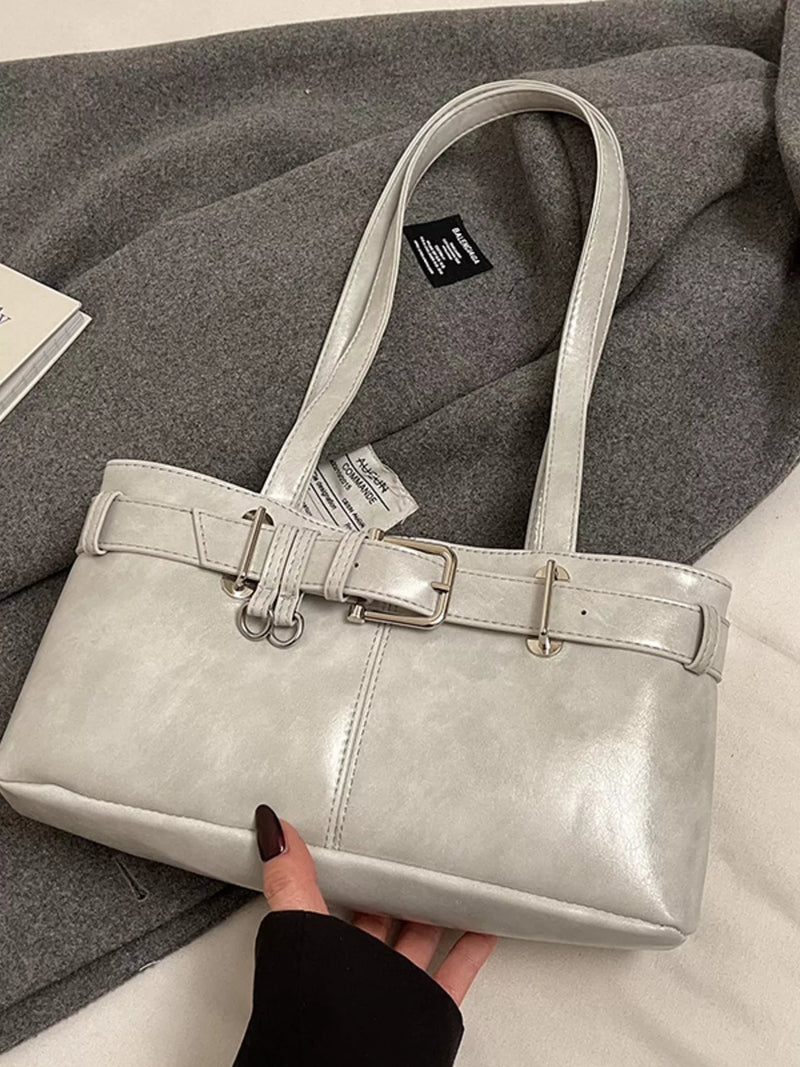 Buckle Decor Shoulder Bag-zoom-