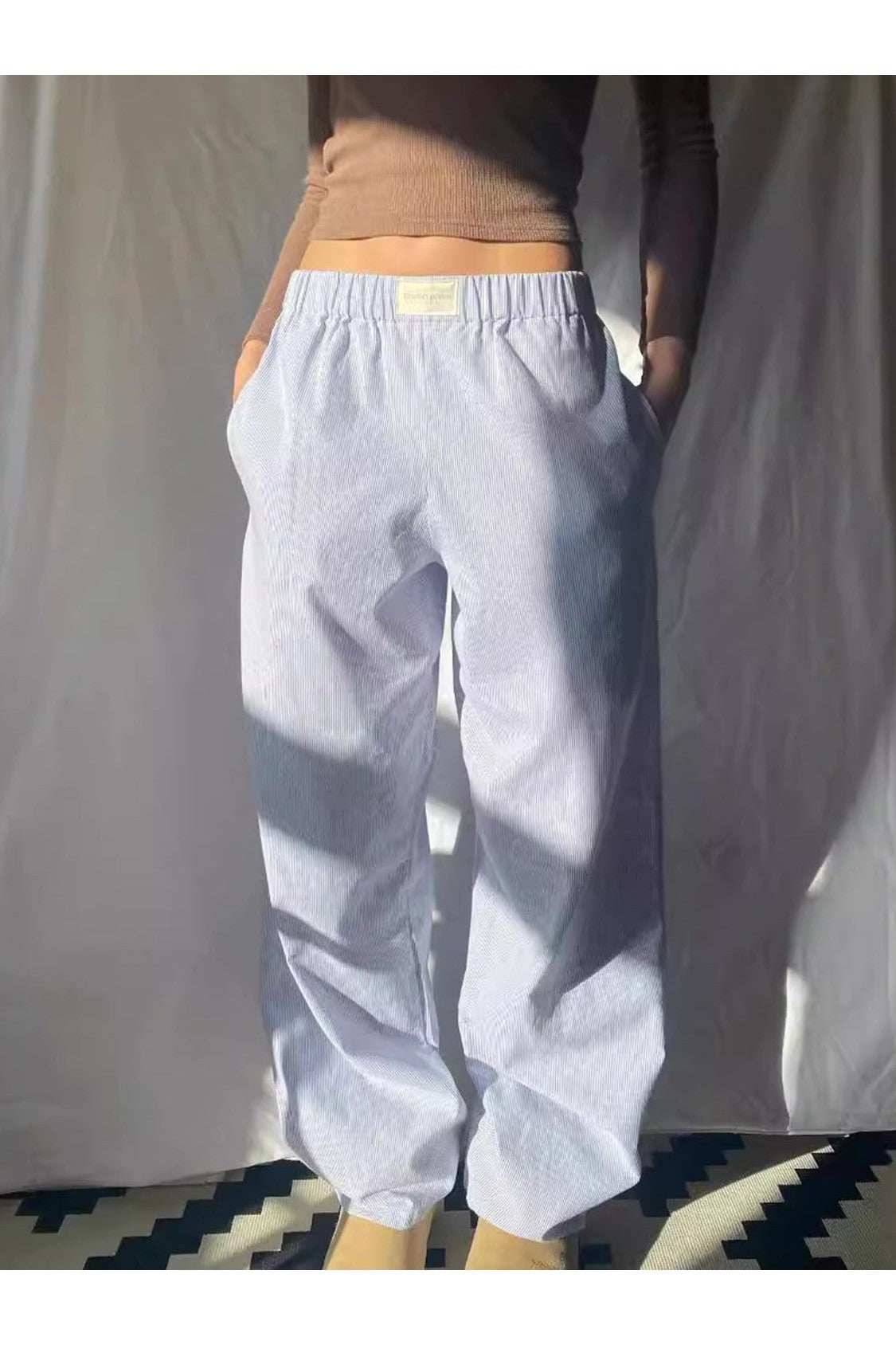 Elastic Waist Wide Leg Pants - Primrose Signature Boutique