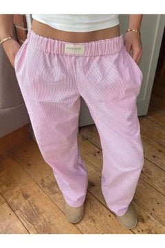 Elastic Waist Wide Leg Pants - Primrose Signature Boutique