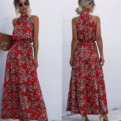 Elegant Bare Shoulder Floral Maxi Dress - Primrose Signature Boutique