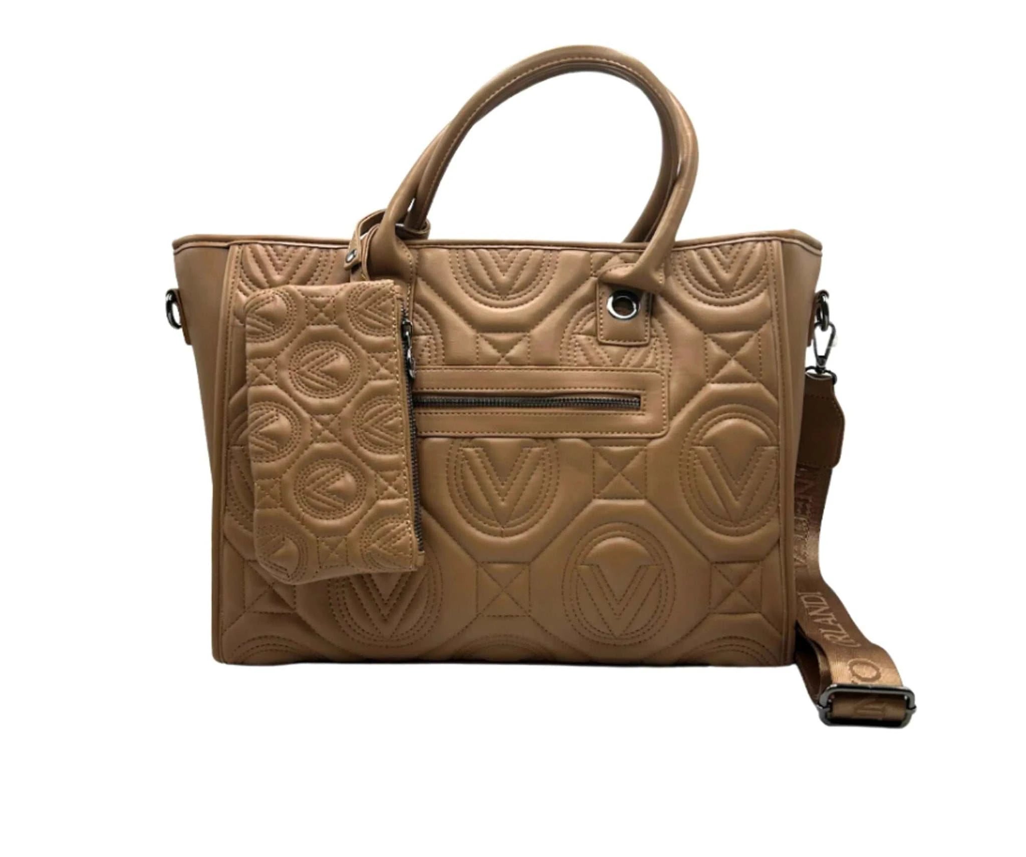 Extra Large Taupe Quilted Tote Bag - Primrose Signature Boutique