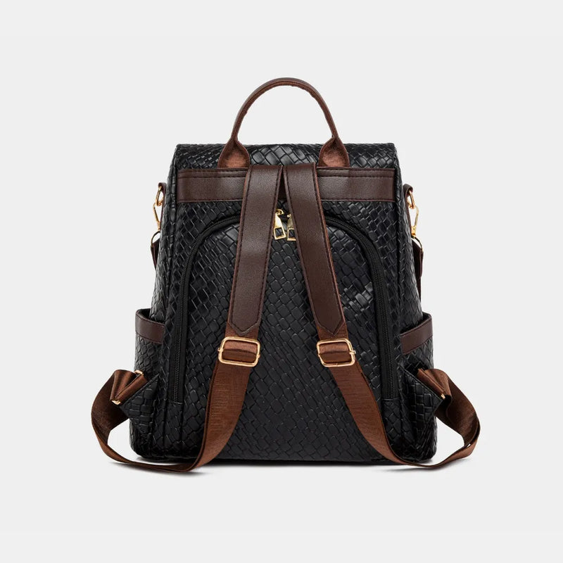 PU Leather Backpack Bag-zoom-