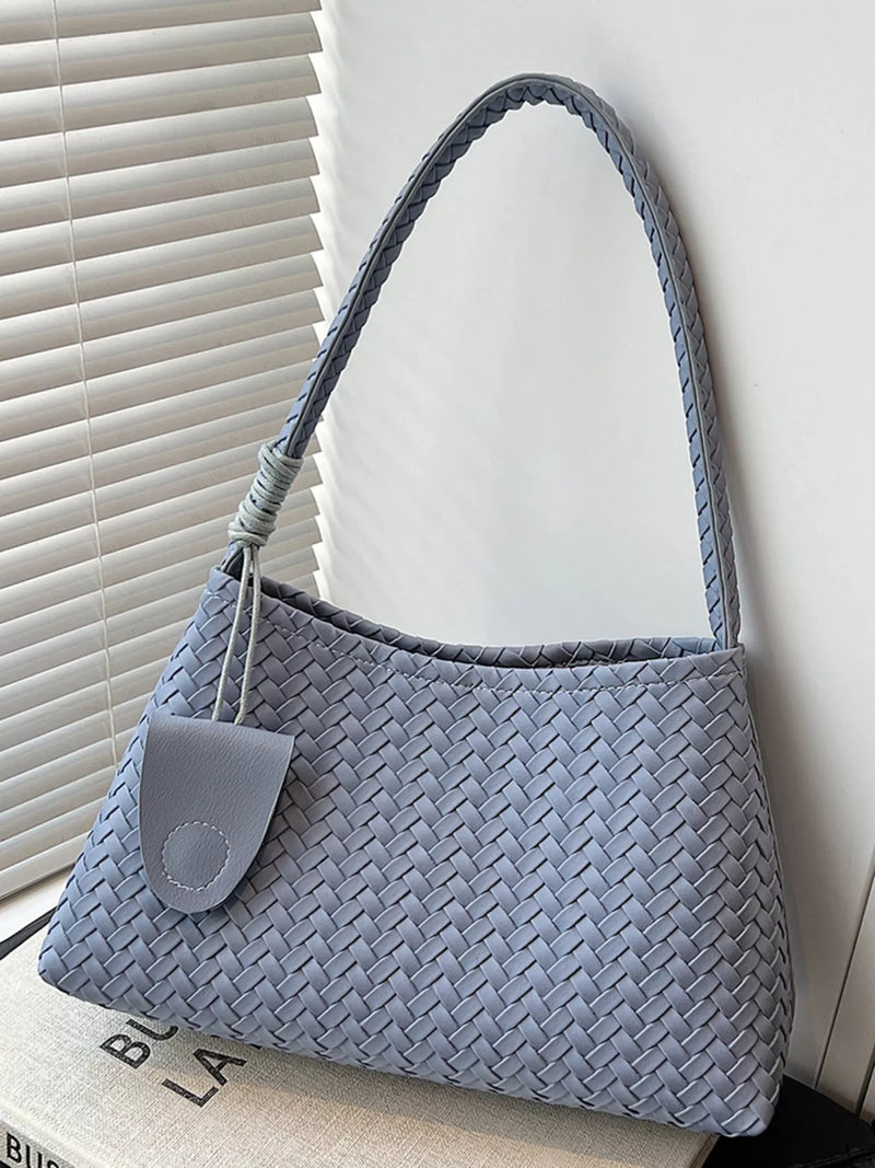 Woven Lightweight Shoulder Bag-zoom-