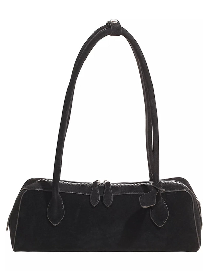 Solid Color Shoulder Bag-zoom-