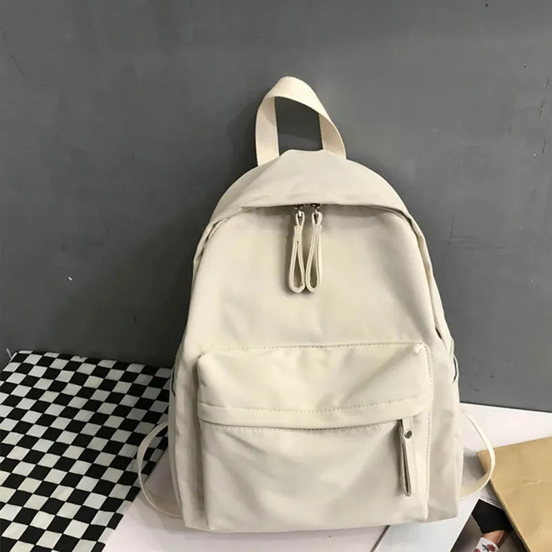 Zip Cotton Backpack Bag-zoom-