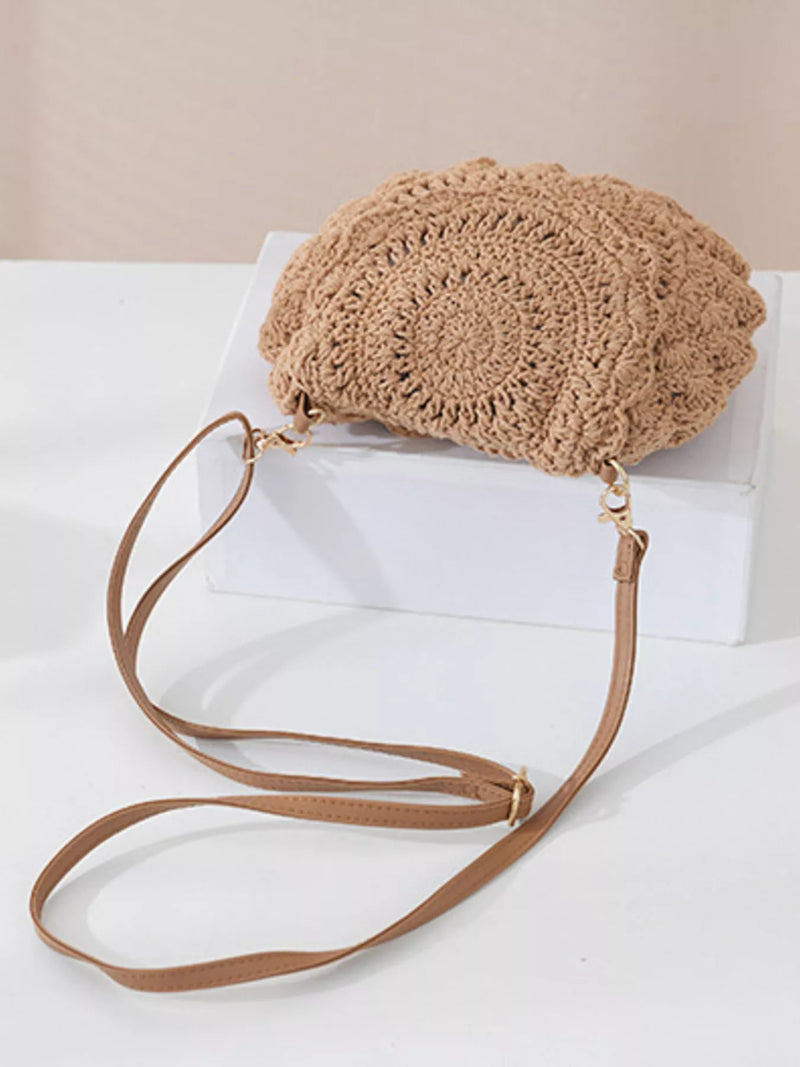 Boho Crochet Crossbody Bag-zoom-