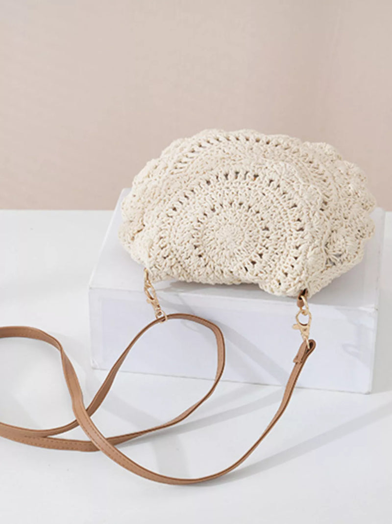 Boho Crochet Crossbody Bag-zoom-