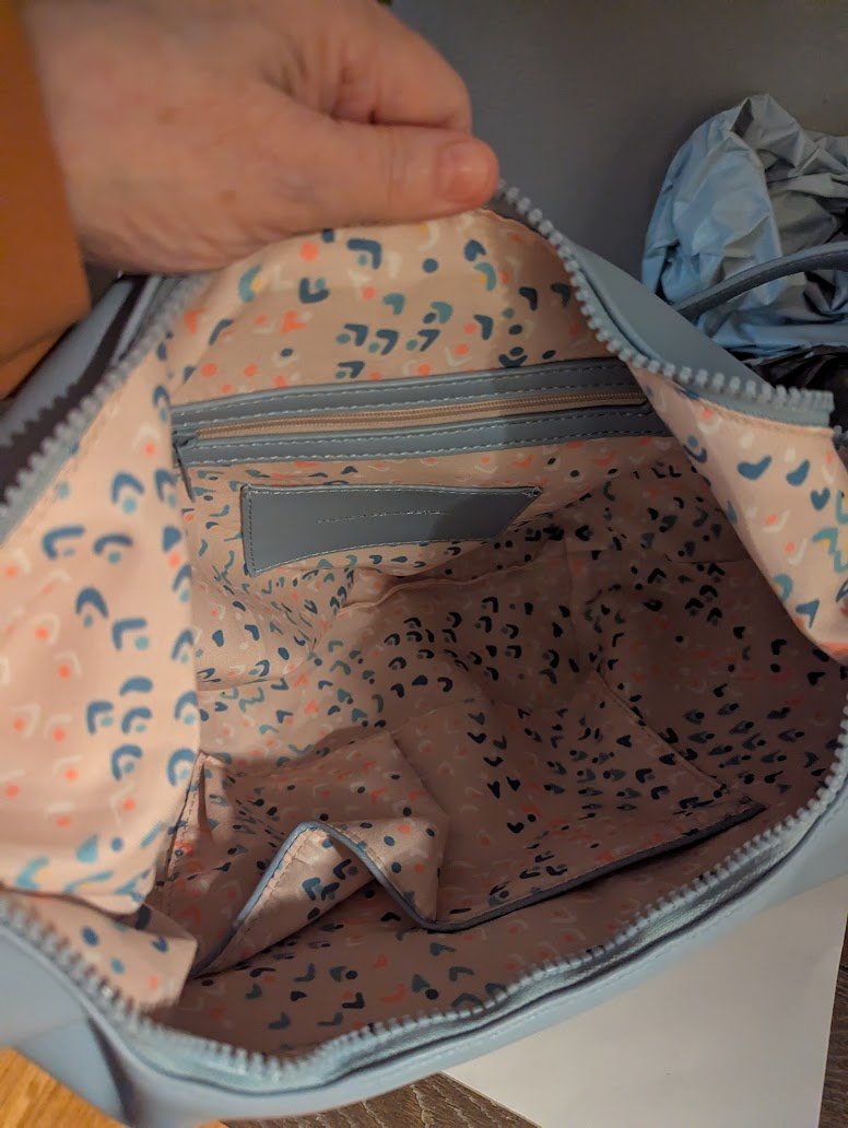 French Connection Vegan Leather Layla Half Moon Hobo Bag-zoom-