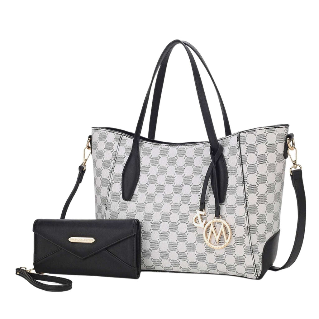Gianna Vegan Leather Women Tote & matching Wallet by Mia K - Primrose Signature Boutique