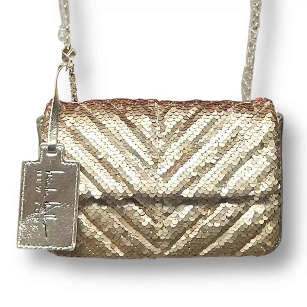 Gold Glitter Nicole MItchell Crossobdy Bag - Primrose Signature Boutique