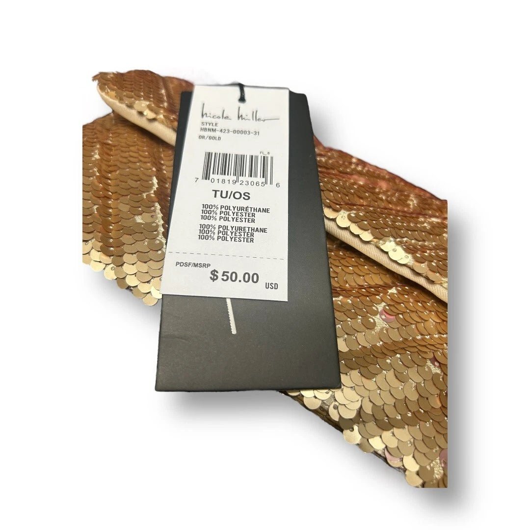 Gold Glitter Nicole MItchell Crossobdy Bag - Primrose Signature Boutique