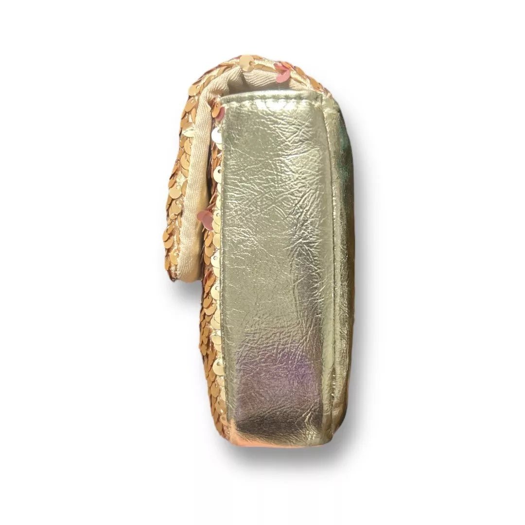 Gold Glitter Nicole MItchell Crossobdy Bag - Primrose Signature Boutique