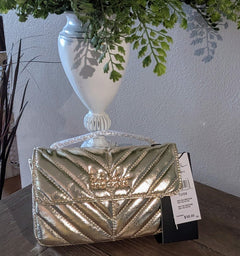 Gold Glitter Nicole MItchell Crossobdy Bag - Primrose Signature Boutique