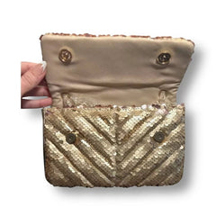 Gold Glitter Nicole MItchell Crossobdy Bag - Primrose Signature Boutique