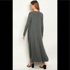 Gray Duster Cardigan - Primrose Signature Boutique