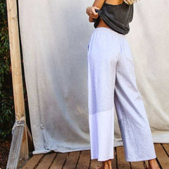 High Waist Oversized Distressed Capri - Primrose Signature Boutique