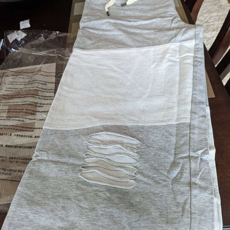 High Waist Oversized Distressed Capri-zoom-