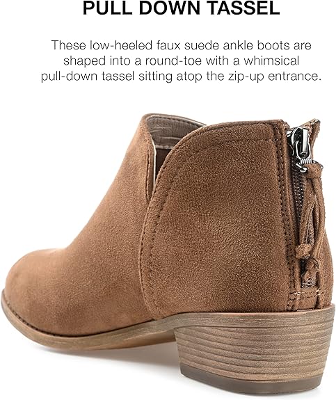 Women's Journee Collection Light Brown Bootie-zoom-