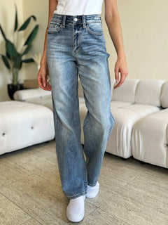 Judy Blue Full Size High Waist Straight Jeans - Primrose Signature Boutique