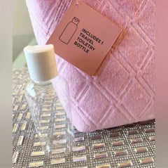 Juicy Couture Pink Velvet Make Up Jewelry Pouch - Primrose Signature Boutique