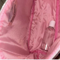 Juicy Couture Pink Velvet Make Up Jewelry Pouch - Primrose Signature Boutique