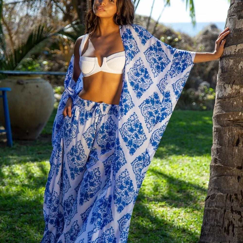 Kaftan Resort Robe St.John's Blue Diamond - Primrose Signature Boutique