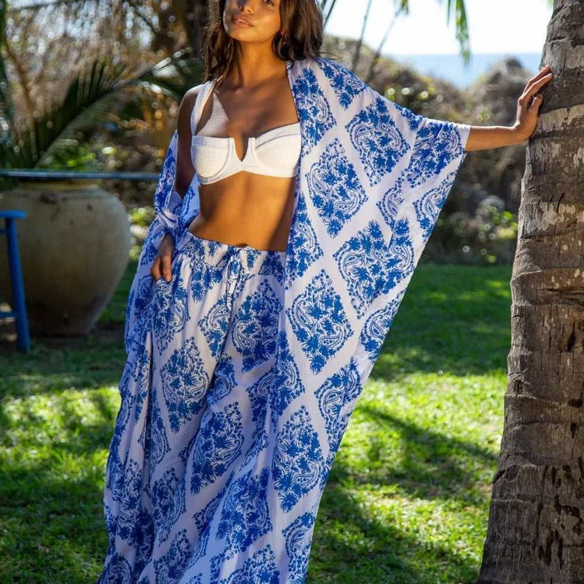 Kaftan Resort Robe St.John's Blue Diamond - Primrose Signature Boutique
