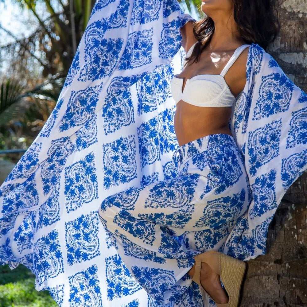 Kaftan Resort Robe St.John's Blue Diamond - Primrose Signature Boutique