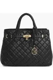 Large Diamond Quilted Tote Bag - Primrose Signature Boutique