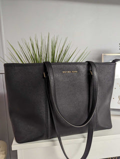 Leopard Black on black bag - Primrose Signature Boutique