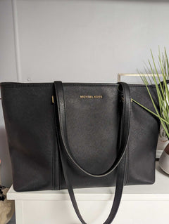 Leopard Black on black bag - Primrose Signature Boutique