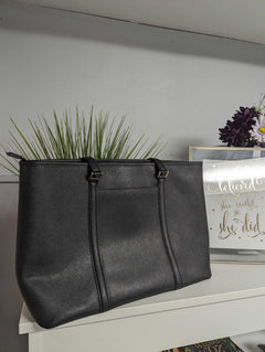 Leopard Black on black bag - Primrose Signature Boutique