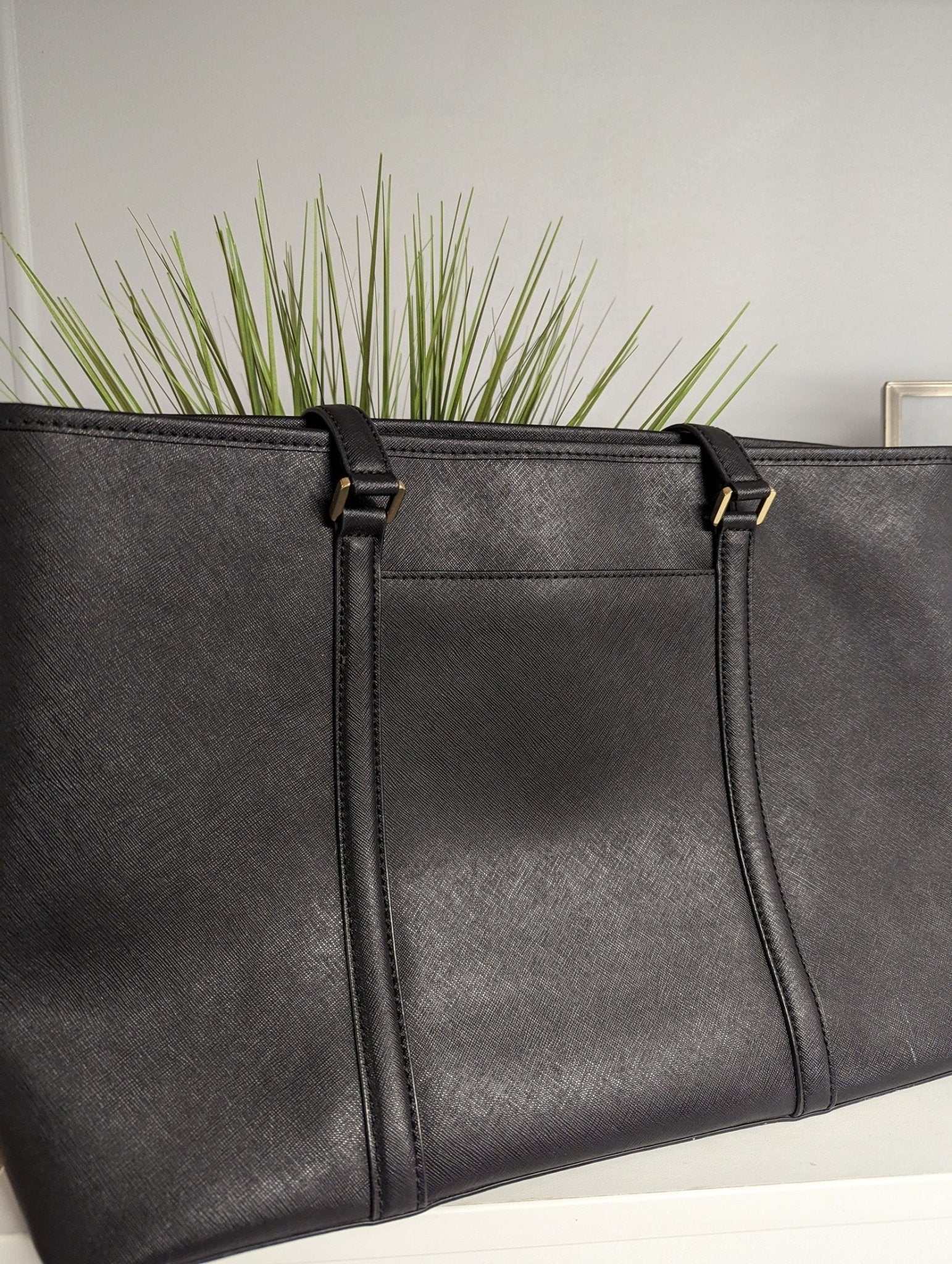 Leopard Black on black bag - Primrose Signature Boutique