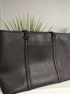 Leopard Black on black bag - Primrose Signature Boutique