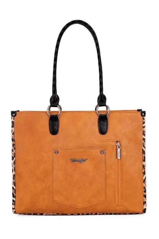 Leopard Print Carry Tote - Primrose Signature Boutique